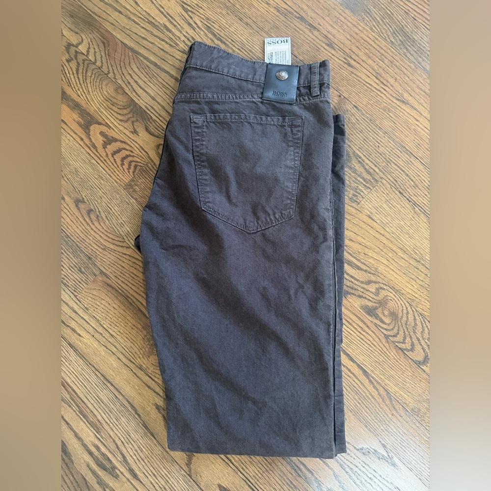 Boss Hugo Boss mens Charcoal Gray pants